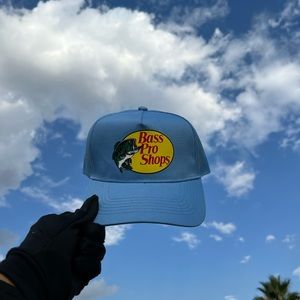 Bass pro shops cabelas mesh cap trucker hat sky blue color